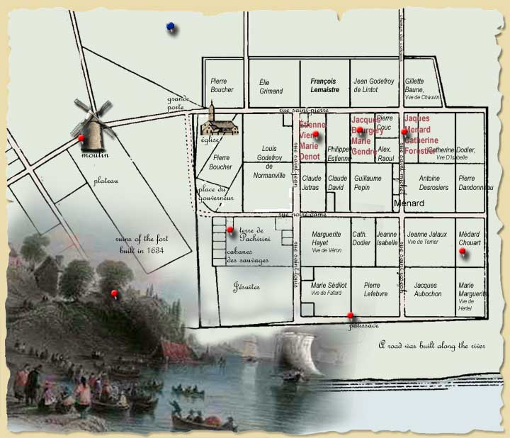 3 Rivers map about 1657